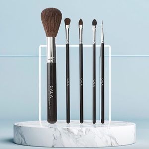 CALA Brush KIT w/ mirror use for eyebrows/face/eye